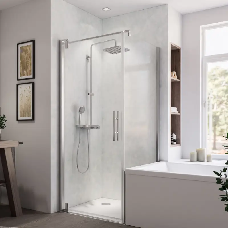 BREUER Europa Design Badewannenseitenwand rechts für Drehtür Saisonangebot