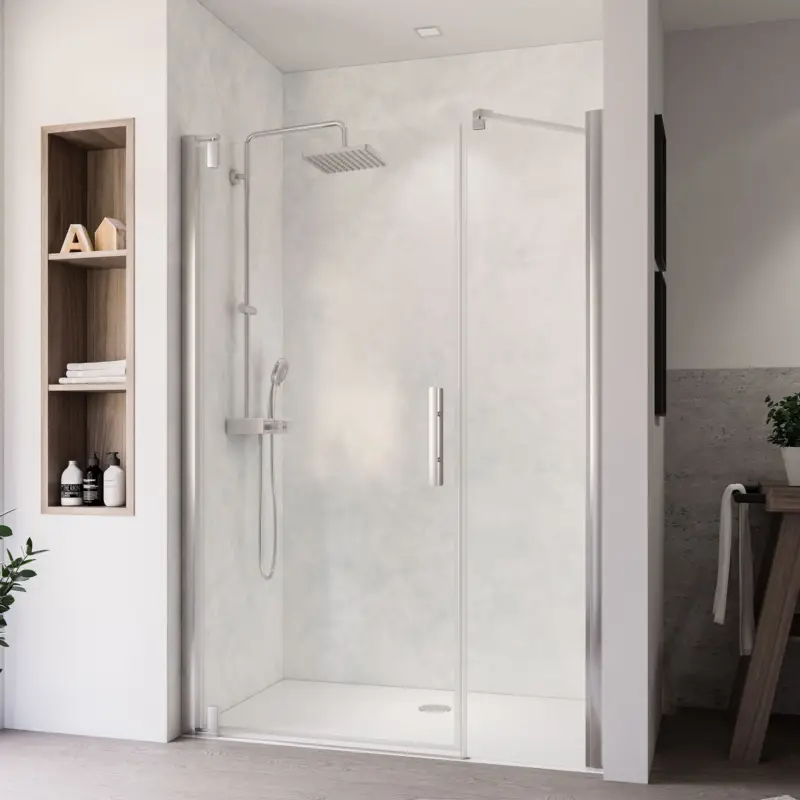 Saisonangebot BREUER Europa Design Drehtür mit Nebenteil für Nische, Anschlag links