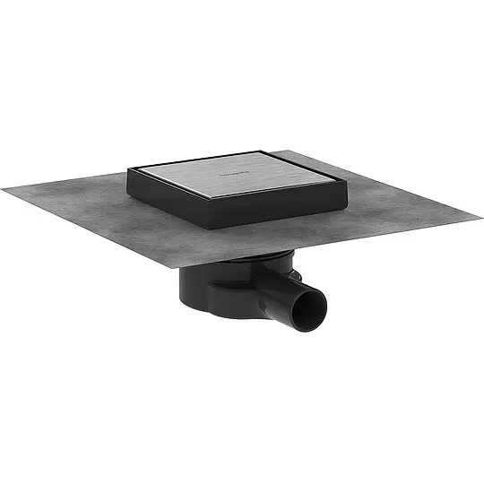 Hansgrohe RainDrain Point Komplettset, Punktablauf, Edelstahl gebürstet / befliesbar, 150 x 150 mm - 56249800 Meistverkauft