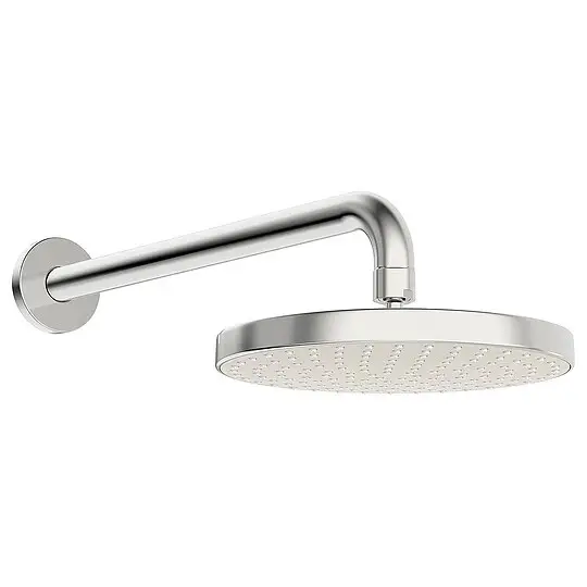 Kopfbrause Hansa Hansabasicjet, 1 Strahlart, Ø 200 mm, chrom inkl. Wandanschlussrohr Ausld. 348 mm - 44360100 Neue Kollektion