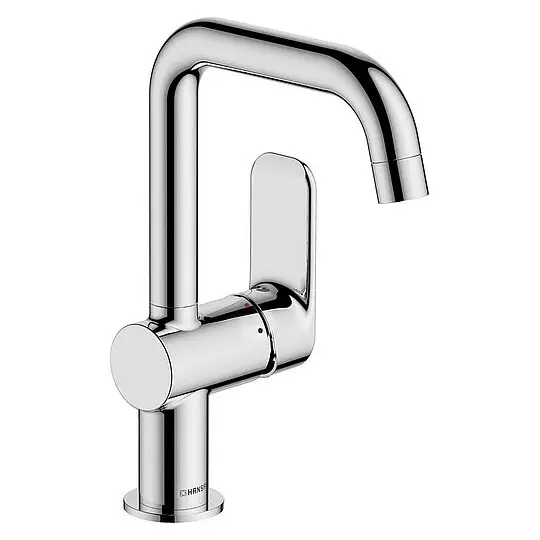 Waschtischmischer Hansabasic, Ausladung 150 mm, Hebel seitlich, chrom - 55542203 Jetzt Bestellen