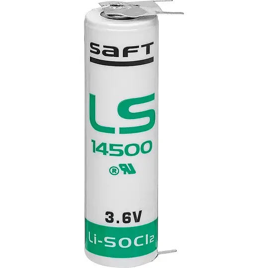 Billig Batterie Saft Lithium LS14500-3PF AA, pin ++/-, Zelle 2/1 - 3,6V