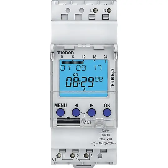 Digitalschaltuhr Theben TR 610 top 3 24 Std./7 Tage Versand Am Gleichen Tag