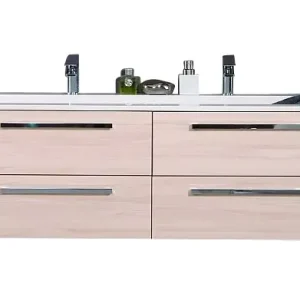 Gratis Versand Puris Star Line Badmöbel Set 140,6 cm breit kombinierbar – Mineralguss Doppelwaschtisch