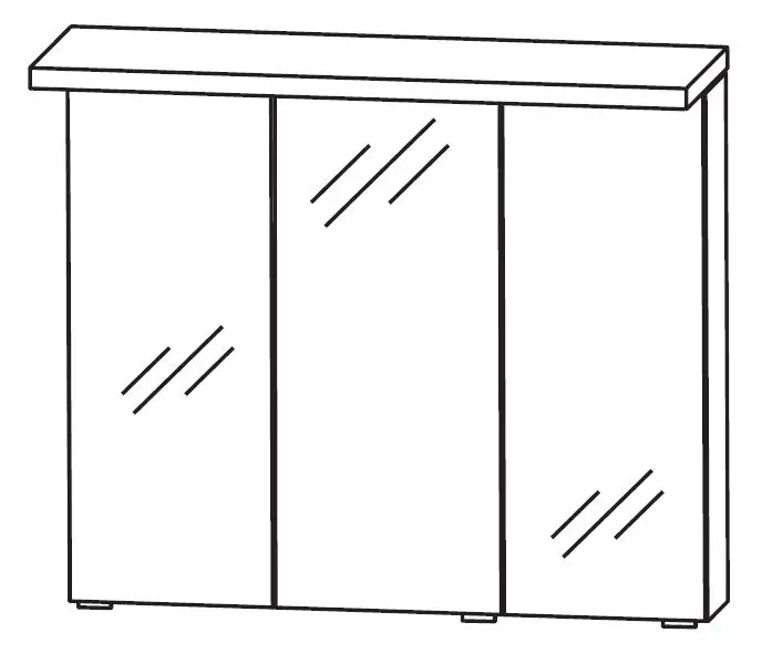 Puris Fresh Spiegelschrank 70 cm breit S2A437068 Meistverkauft