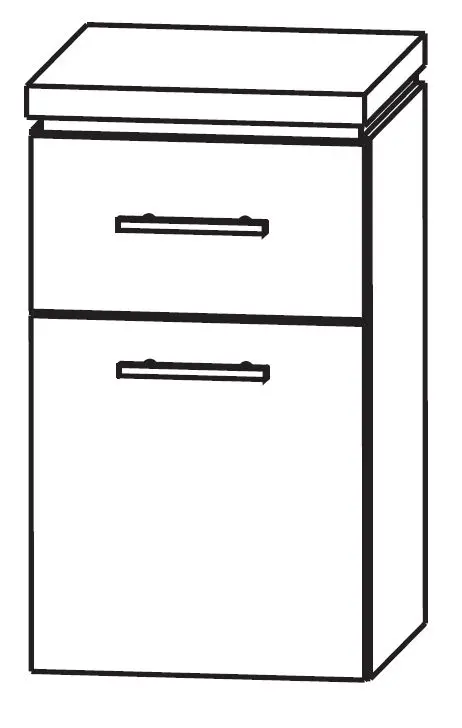 Knallerangebot Puris Cool Line Bad-Unterschrank 40 cm breit UNA324A5M