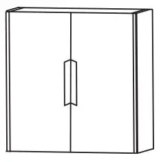 Markenware Puris d.light Bad-Oberschrank 62 cm breit OGA416A1G