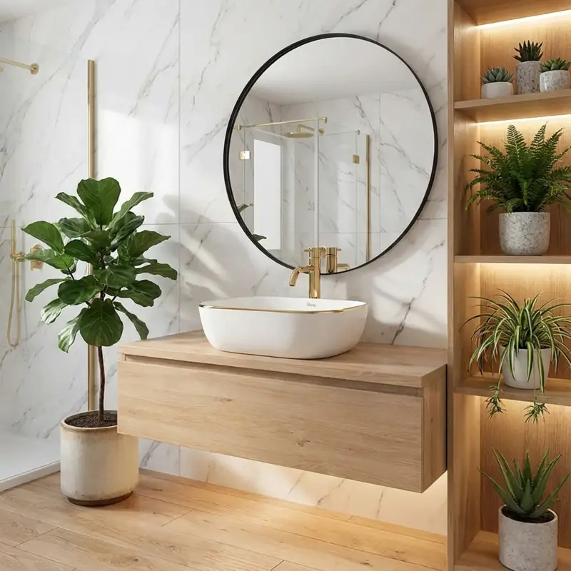 Aufsatzwaschbecken Rea Belinda Golden Edge Highlight