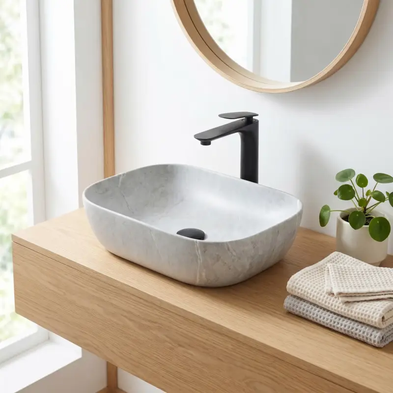 Aufsatzwaschbecken Rea Livia Grey Begrenztes Angebot