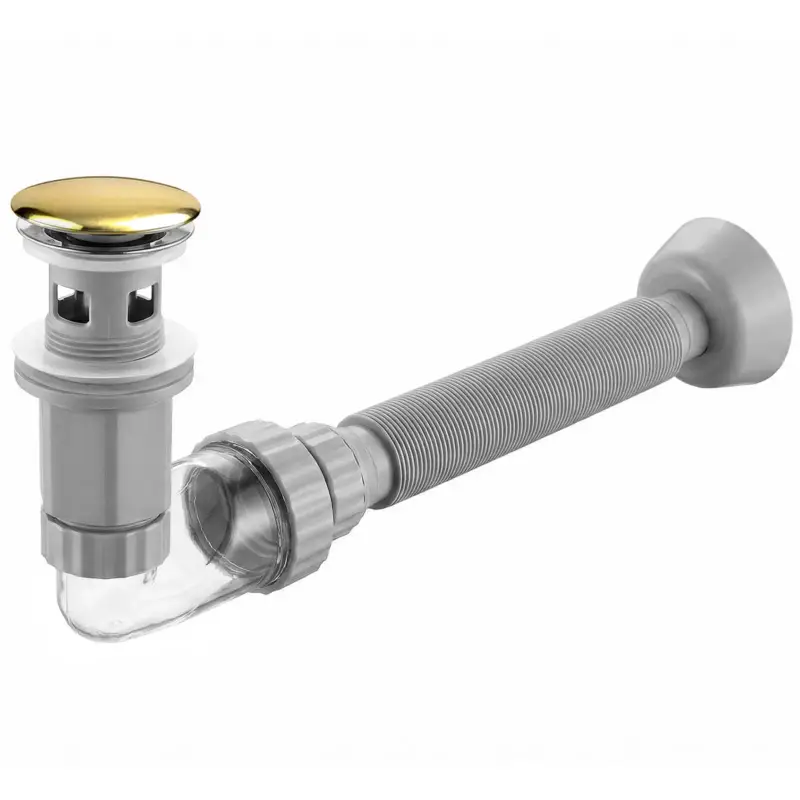 Waschbecken-Siphon Klik-Klak Universal REA Flow Gold Jetzt Kaufen