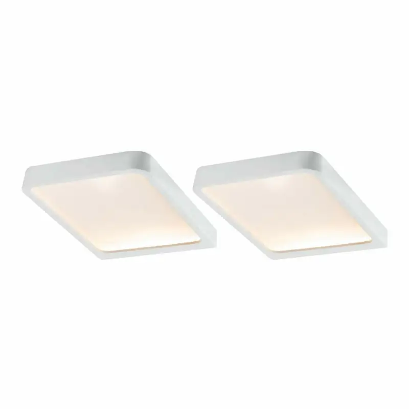Paulmann LED Unterschrankleuchte Vane eckig weiß matt 2x8W 2er Set Billig