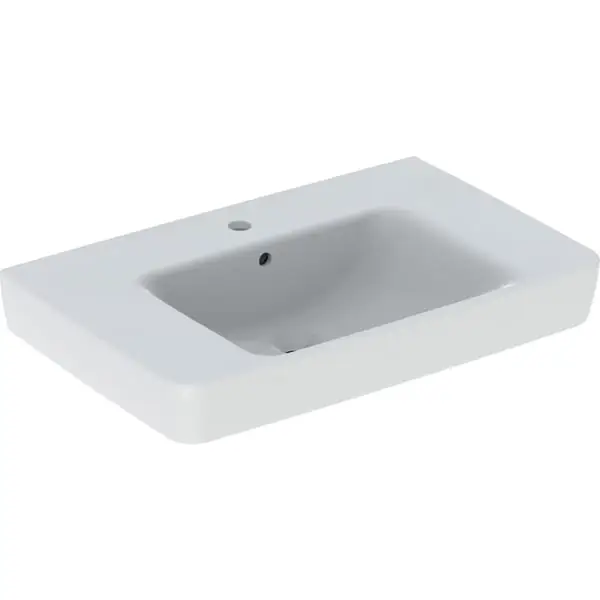 Wandwaschtisch mit Ablagefläche „Renova Plan“, rechteckig 75 × 48 cm in weiß alpin Meistverkauft