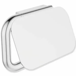 Super-Preis HEWI WC-Papierhalter mit Deckel Serie 480, Edelstahl verchromt