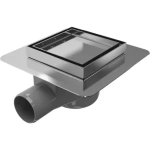 Markenware Punktablauf 10 x 10 cm Wiper WP Premium Pure(befliesbar) für Fliesenboden
