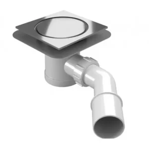 Markenprodukt Punktablauf 12 x 12 cm Wiper WP Premium Ponente(geschlossen) für Fliesenboden
