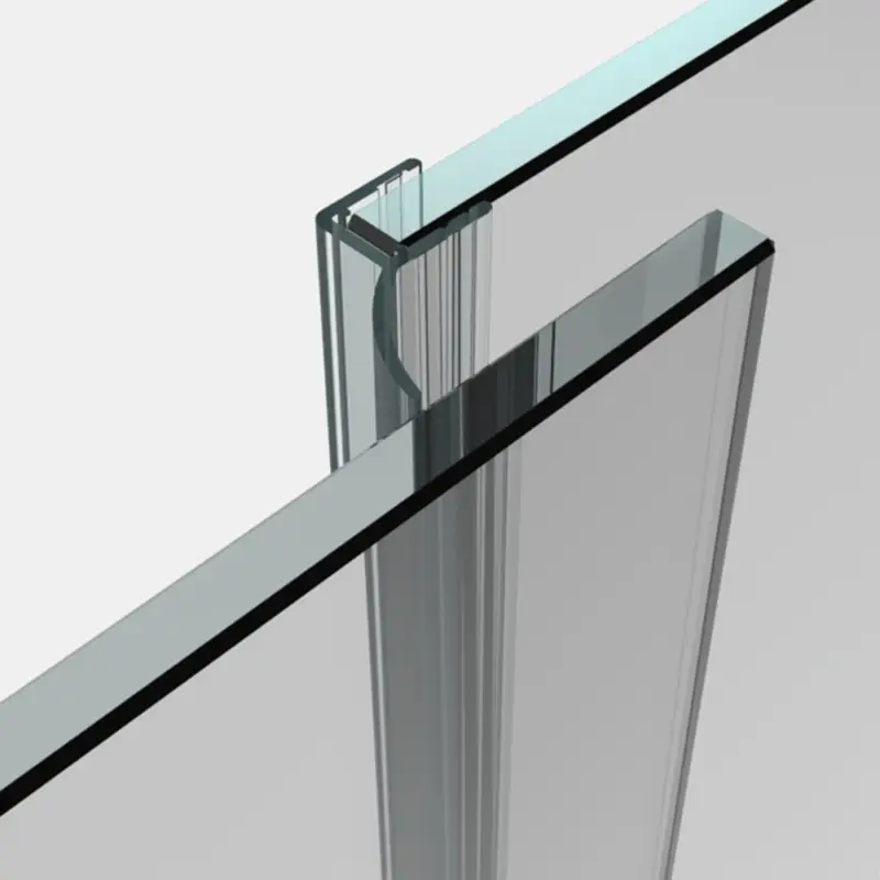 Lippendichtung Glas-Glas 180°, überlappend Neue Kollektion