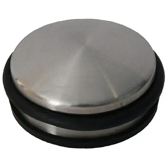 Runder Edelstahl-Türstopper mit Gummi Knallerangebot