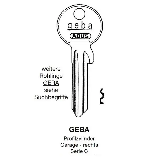 Solange Der Vorrat Reicht Schlüsselrohling ABUS GEBA