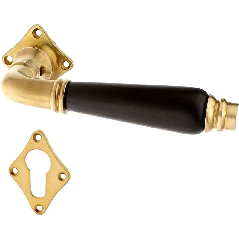 Türgarnitur mit Griffhülse aus Horn, Porzellan oder Holz Messing Modell Folkward Top-Seller