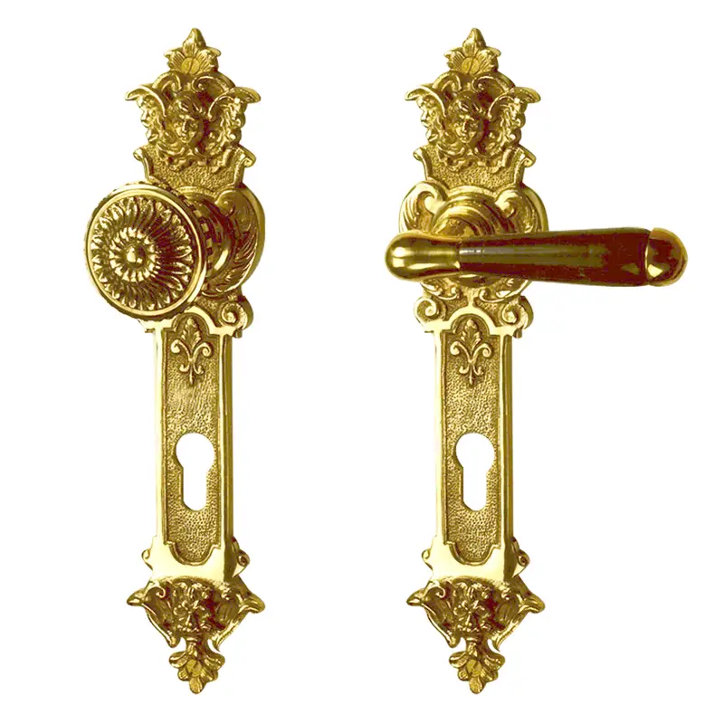 Kracherpreis Wechselgarnitur - Jugendstil - Messing poliert | "Langenfeld"
