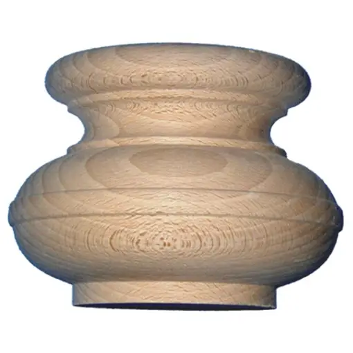 Rabatt Möbelfuß in Buche H88 x B120mm Serie HF013